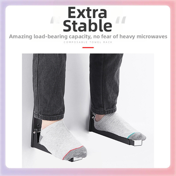 ✅ Prie sienos tvirtinamas virtuvės laikymo stovas su ištraukiamu laikikliu, storintas orkaitės stovas, 304 nerūdijančio plieno mikrobangų krosnelės stovas