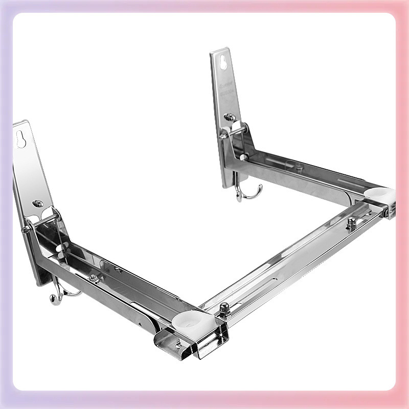 ✅ Prie sienos tvirtinamas virtuvės laikymo stovas su ištraukiamu laikikliu, storintas orkaitės stovas, 304 nerūdijančio plieno mikrobangų krosnelės stovas