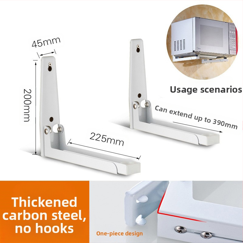 ✅ Prie sienos tvirtinamas virtuvės laikymo stovas su ištraukiamu laikikliu, storintas orkaitės stovas, 304 nerūdijančio plieno mikrobangų krosnelės stovas