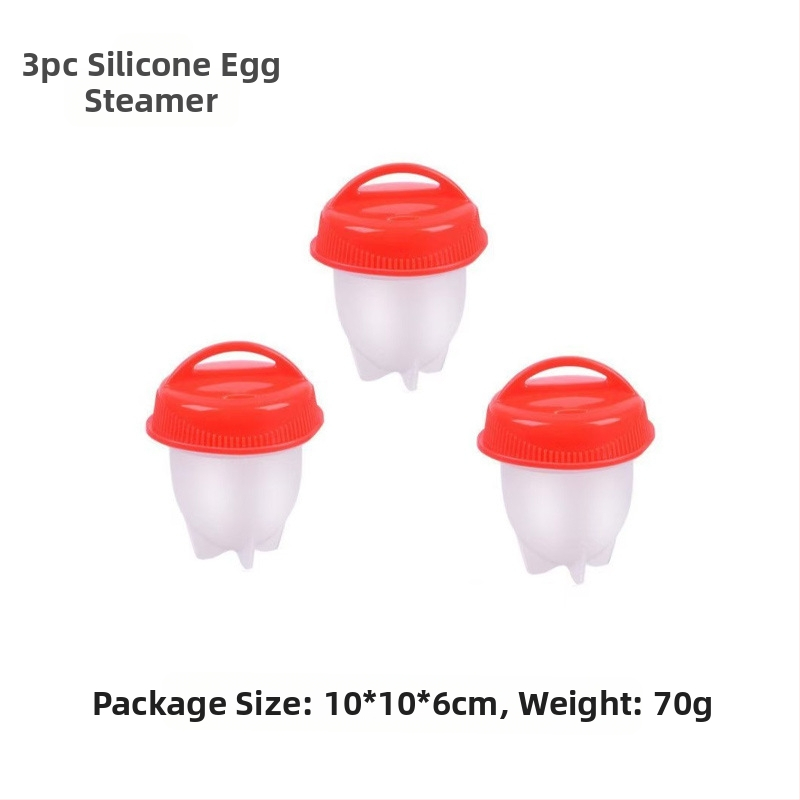 Трансгранично готвене на яйца, незалепващ силиконов уред за готвене на яйца на пара, чаша за яйца с висока температура, креативна чаша за яйца на пара, кухненски съдове на едро