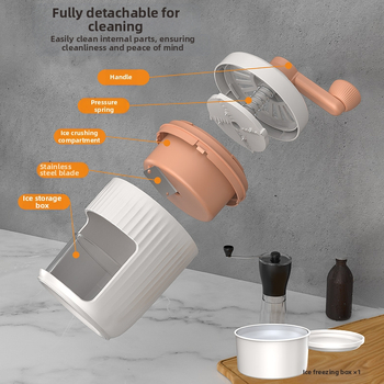 Koduseks kasutamiseks mõeldud käsitsi jääpurusti müüb kingitusena väikese jäämasina jäämasina raseeritud jäämasina