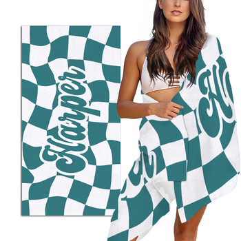 TEMU kohandatud ruuduline rannarätik, suur suvine rannatekk, rannapeo kingitus