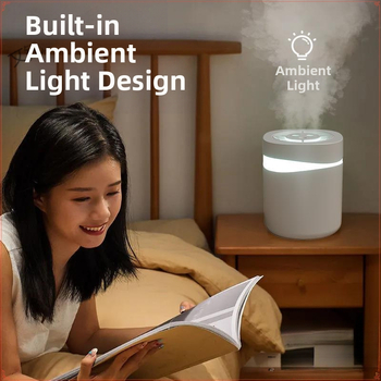 Υγραντήρας για Υπνοδωμάτιο στο Σπίτι, Ήσυχος Διαχύτης Ομίχλης Αέρα, Επιτραπέζιος Διαχύτης Μεγάλης Χωρητικότητας, Μηχανή Ψεκασμού Αρωμάτων, Εσωτερική Φόρτιση