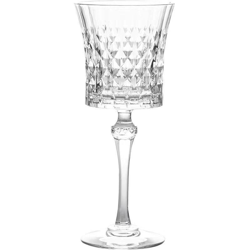 Релефна чаша за вино с винтидж чаша, висококачествена чаша без олово, чаша за шампанско с диаманти, резбована чаша за вино