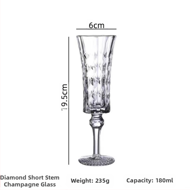 Релефна чаша за вино с винтидж чаша, висококачествена чаша без олово, чаша за шампанско с диаманти, резбована чаша за вино