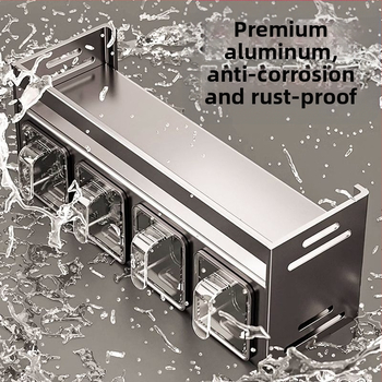 Кухненска поставка за подправки, неперфорирана, за стенен монтаж, домакинска многофункционална кутия за подправки, буркан, комбиниран костюм за съхранение