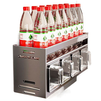 Кухненска поставка за подправки, неперфорирана, за стенен монтаж, домакинска многофункционална кутия за подправки, буркан, комбиниран костюм за съхранение