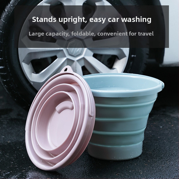 Sulankstomas kibiras Didelis buitinis nešiojamas maudymosi kojų mirkymo automobilio kelionių žvejybos dydžio plastikinis kibiras vaikams ir suaugusiems