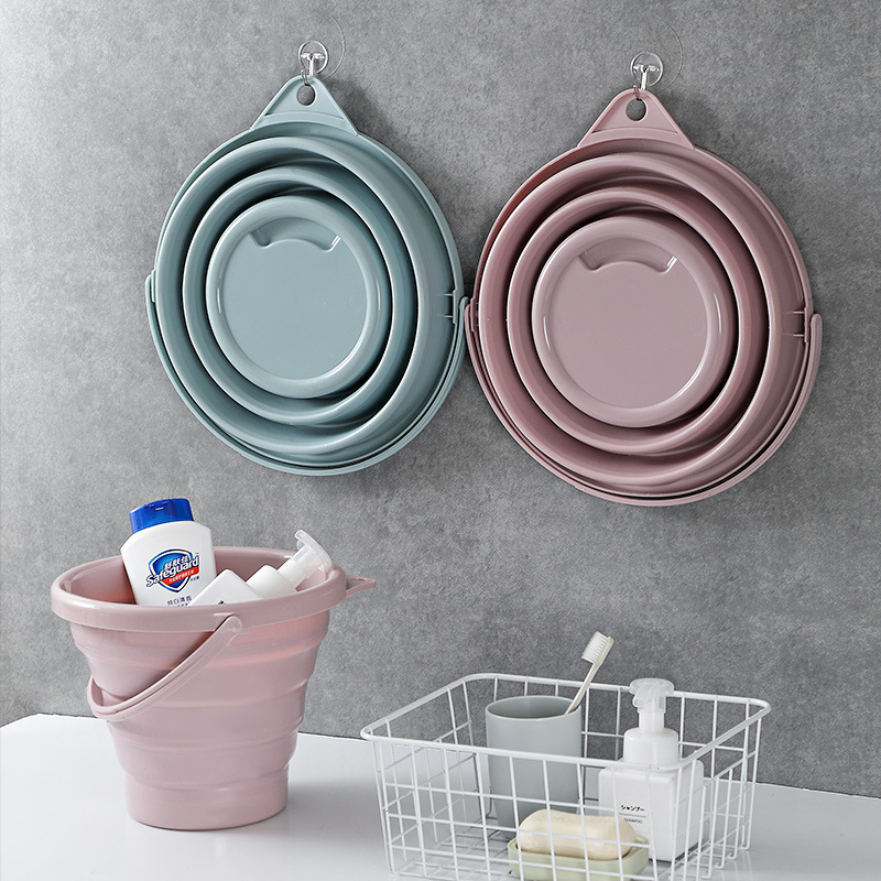 Sulankstomas kibiras Didelis buitinis nešiojamas maudymosi kojų mirkymo automobilio kelionių žvejybos dydžio plastikinis kibiras vaikams ir suaugusiems