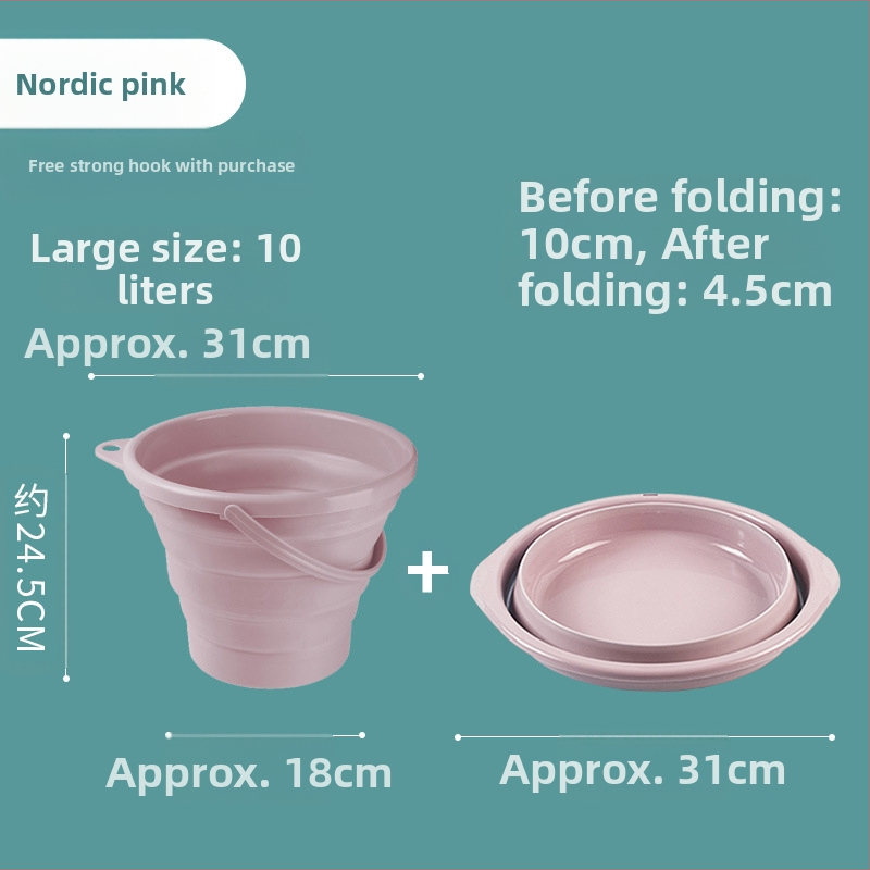 Sulankstomas kibiras Didelis buitinis nešiojamas maudymosi kojų mirkymo automobilio kelionių žvejybos dydžio plastikinis kibiras vaikams ir suaugusiems