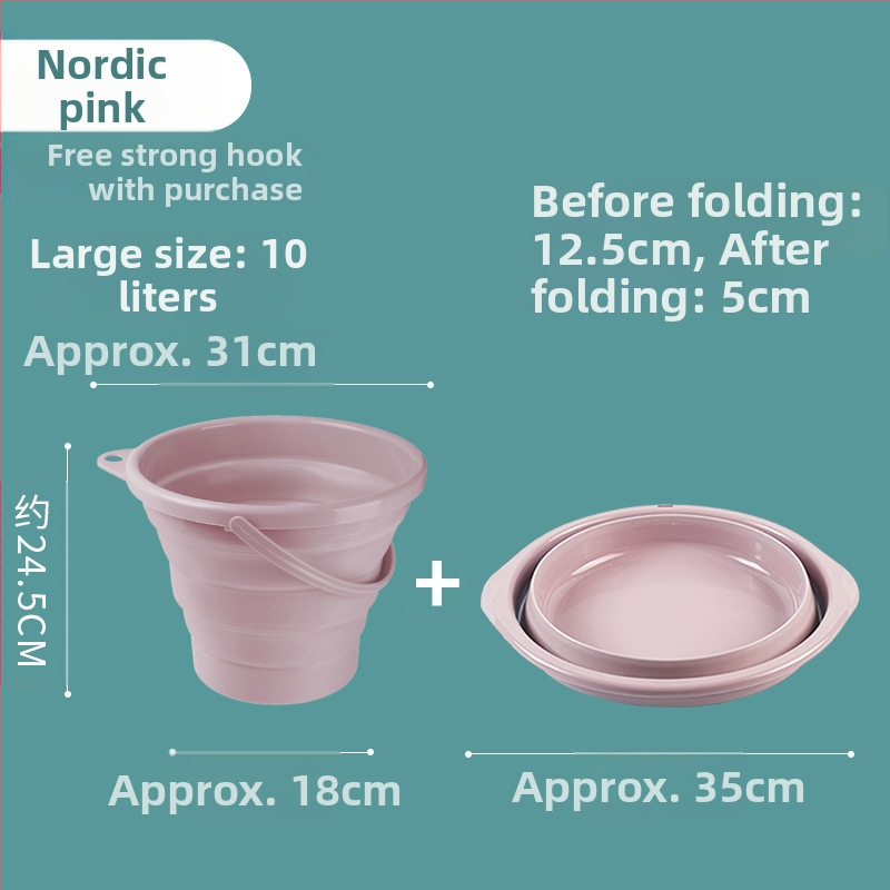 Sulankstomas kibiras Didelis buitinis nešiojamas maudymosi kojų mirkymo automobilio kelionių žvejybos dydžio plastikinis kibiras vaikams ir suaugusiems