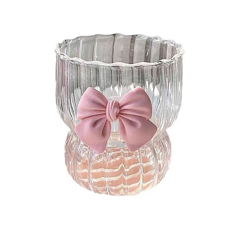 Ins Magas Színű Háztartási Lány Gyümölcstea Citromos Vizespohár Íj Üvegpohár Hercegnő Szél Garglekefe Pohár