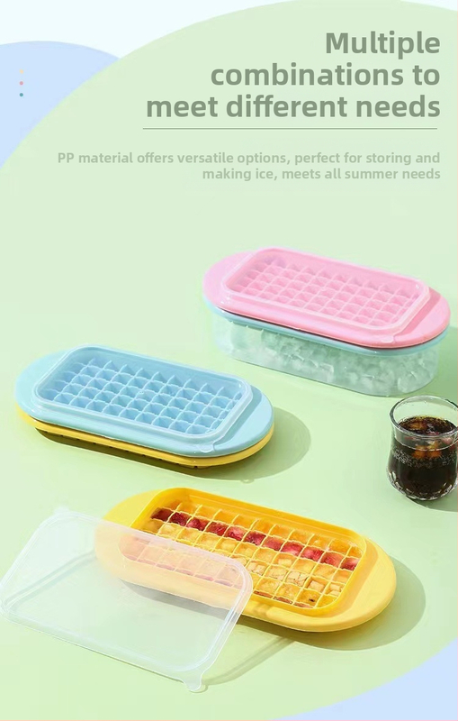 Kawashima maja jääkuubikuvorm suure mahutavusega silikoonist jääkuubikute majapidamisjää hoiustamise jääkast kaanega külmkapis külmutatud jääkuubikute artefakt