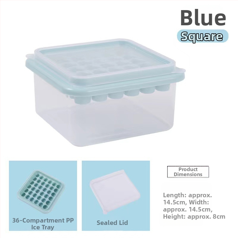 „Kawashima House“ ledo kubelių formelė, didelės talpos silikoninis ledo kubelis, buitinis ledo laikymo ledo dėžutė su dangčiu, šaldytuvas, užšaldytas ledo kubelių artefaktas