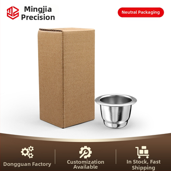 Suderinamas su tarpvalstybiniu „Xiaomi Nespresso“ nerūdijančio plieno kavos kapsulės puodeliu su daugkartinio naudojimo aliuminio folijos dangteliu