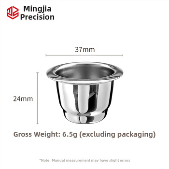 Suderinamas su tarpvalstybiniu „Xiaomi Nespresso“ nerūdijančio plieno kavos kapsulės puodeliu su daugkartinio naudojimo aliuminio folijos dangteliu