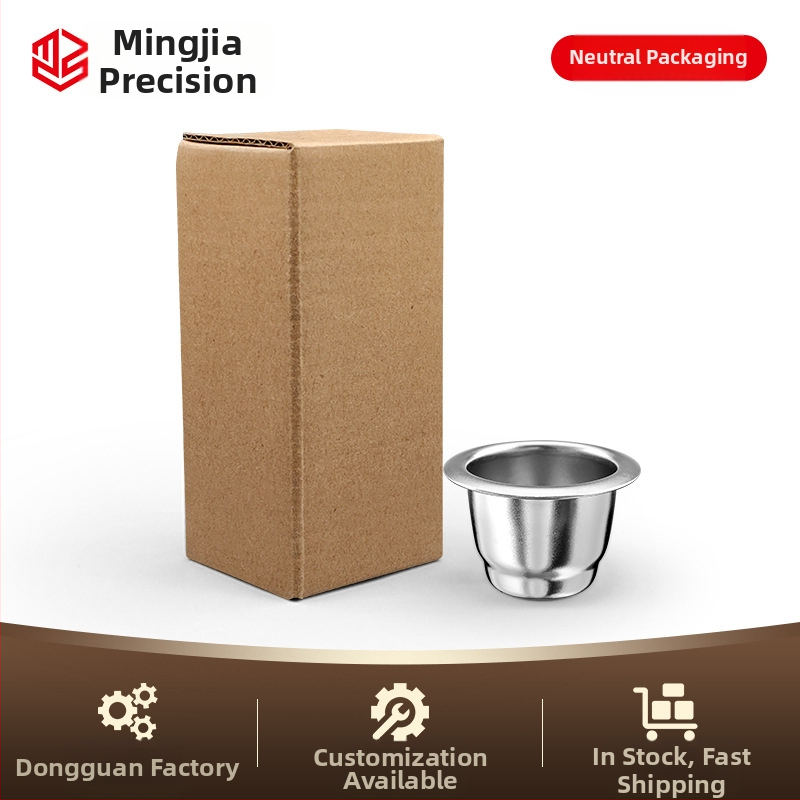 Съвместима с други държави чаша за кафе с капсули от неръждаема стомана Xiaomi Nespresso с капак от алуминиево фолио, обвивка за многократна употреба