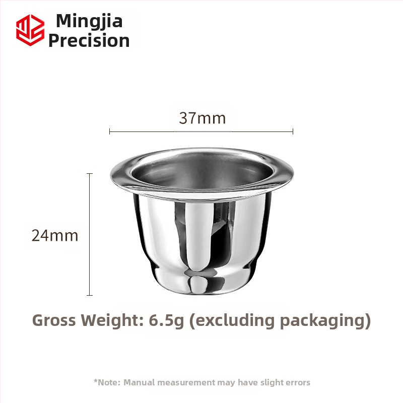 Съвместима с други държави чаша за кафе с капсули от неръждаема стомана Xiaomi Nespresso с капак от алуминиево фолио, обвивка за многократна употреба