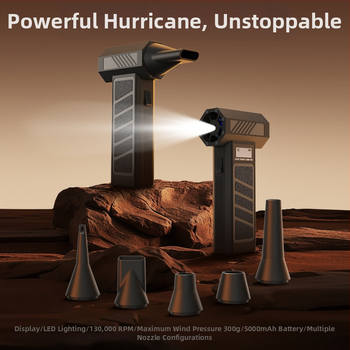 2025-ös határokon átnyúló új termék, erőszakos ventilátor, mikro turbóventilátor, nagy sebességű, feltöltött hurrikán hajszárító, porgyűjtő