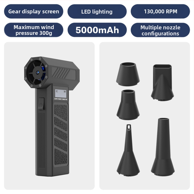 2025-ös határokon átnyúló új termék, erőszakos ventilátor, mikro turbóventilátor, nagy sebességű, feltöltött hurrikán hajszárító, porgyűjtő