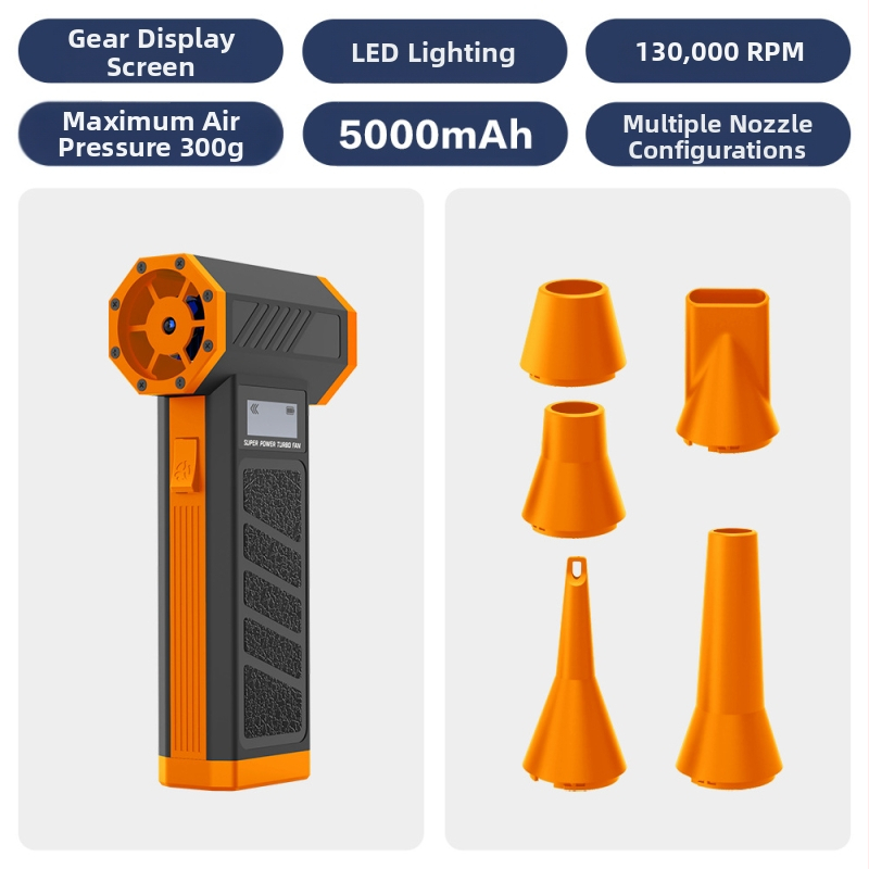 2025-ös határokon átnyúló új termék, erőszakos ventilátor, mikro turbóventilátor, nagy sebességű, feltöltött hurrikán hajszárító, porgyűjtő