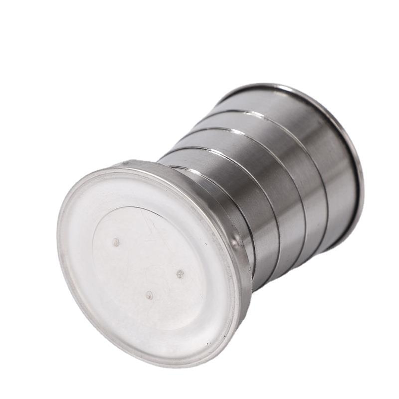 Преносима чаша за вино от неръждаема стомана, за пътуване, преносима, прибираща се, сгъваема, чаша за вода, чаша за вино, голяма, средна, малка, размер