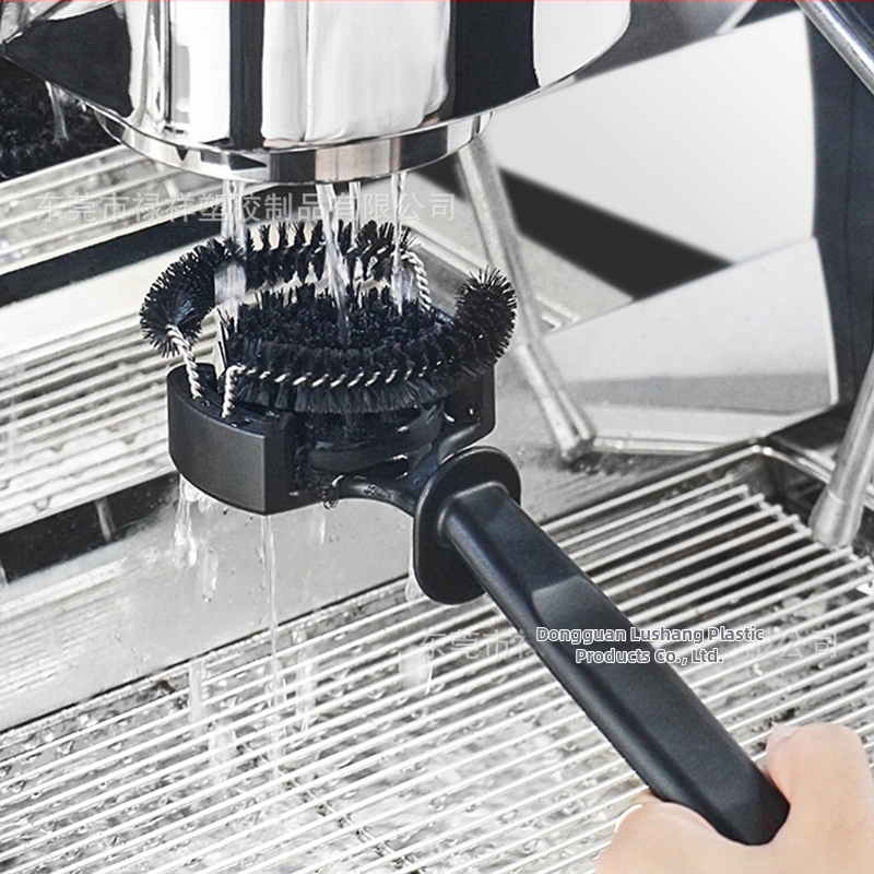 Италианска четка за почистване на полуавтоматична кафе машина, четка за почистване на дъга, четка с дълга дръжка, аксесоари за кафе машини
