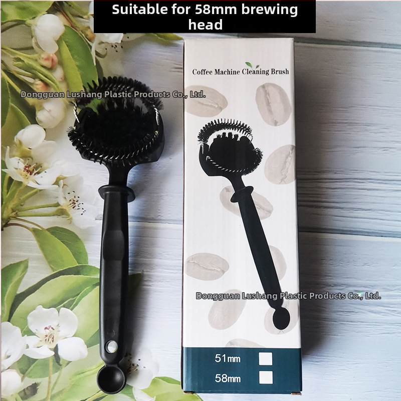 Itaalia poolautomaatse kohvimasina puhastushari kohvivalmistuspea kaarpuhastushari pika käepidemega hari kohvimasina tarvikud