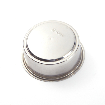 Guangdongi tootja varustab roostevabast terasest filtrit, 51 mm kahekihilist roostevabast terasest traatvõrgust topeltfiltriga kohvipulbrikaussi