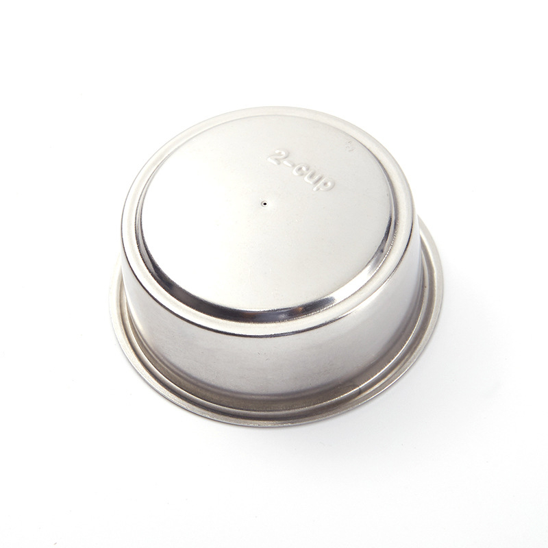 Guangdongi tootja varustab roostevabast terasest filtrit, 51 mm kahekihilist roostevabast terasest traatvõrgust topeltfiltriga kohvipulbrikaussi