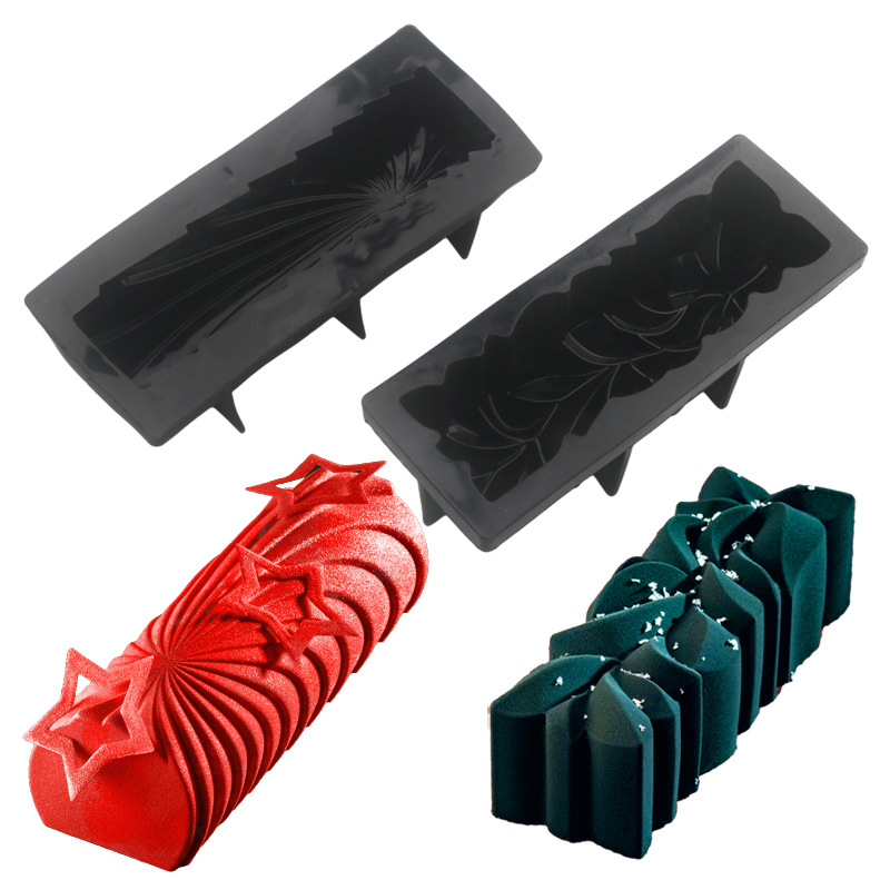 Rolă de lână Shenhong Sequoia, mucegai principal pentru mousse, mucegai din silicon, mucegai pentru ciocolată, instrument de copt dulce