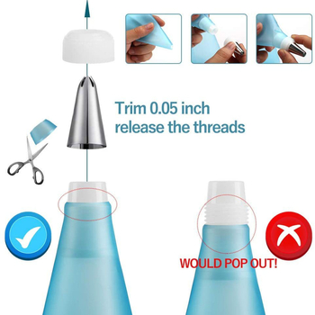 Lao tühjendamise dekoreerimisotsikute komplekt, 8-osaline roostevabast terasest tööriistakomplekt, 6-suuline TPU EVA dekoreerimiskott, valikuline