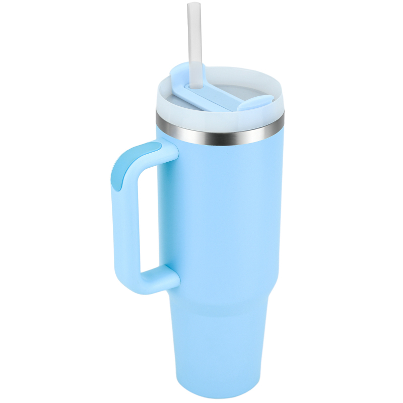 SX piiriülene 40oz suure mahutavusega käepidemega autokruus, 304 roostevabast terasest kõrrega jääkruus, kaasaskantav autotermoskruus