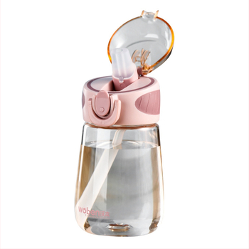 Nägus suvine õlgtass naisüliõpilastele, armas veekeetja, kaasaskantav Wubeni tass, plasttops, laste veetass