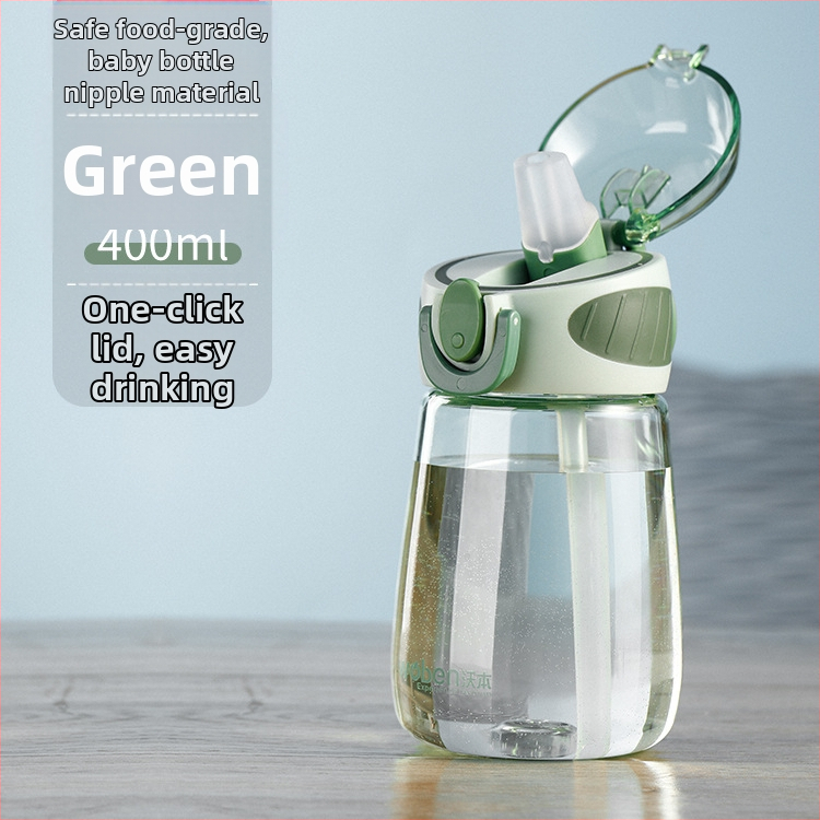 Nägus suvine õlgtass naisüliõpilastele, armas veekeetja, kaasaskantav Wubeni tass, plasttops, laste veetass