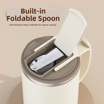 Εργοστασιακό φλιτζάνι καφέ υψηλής ποιότητας από ανοξείδωτο ατσάλι 304 με αποστράγγιση τσαγιού και καπάκι, με παραγωγή κούπας