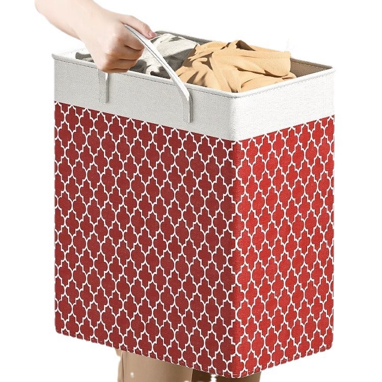 Määrdunud riiete korv majapidamises suure mahutavusega vannitoa hoiukorvi muster kaasaskantav kangas määrdunud riiete korv pesukorv veekindel hoiukott