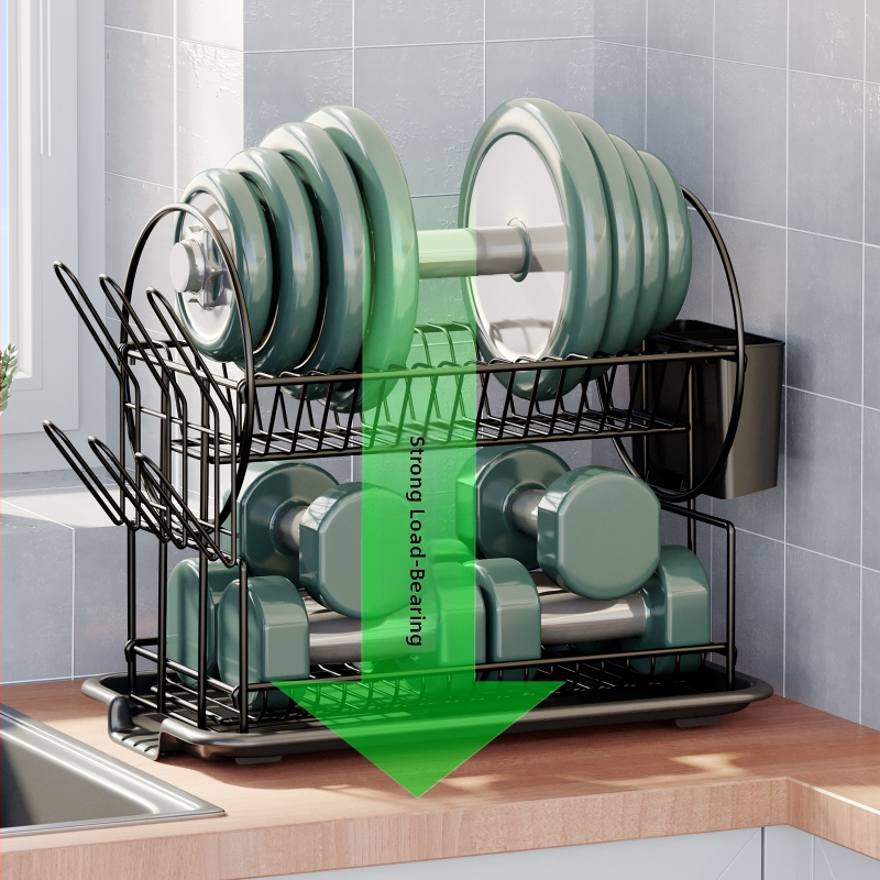 Кухненска поставка за купа и чинии, домакинска маса, многофункционална поставка за съдове, шкаф за съхранение на купа и клечки за хранене