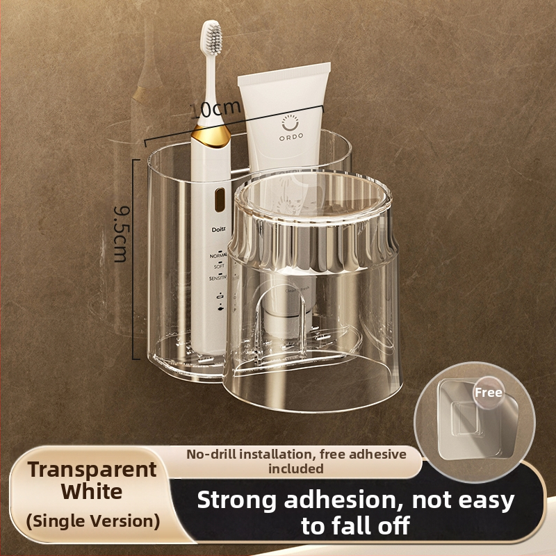 Modernus paprastas elektrinis dantų šepetėlių laikymo stovas, dantų puodelių laikiklis, pakabinamas ant sienos, tualeto plovimo puodelis, burnos skalavimo puodelis, dantų bakelio stovas