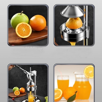 Χειροκίνητος αποχυμωτής από ανοξείδωτο χάλυβα, φρεσκοστυμμένος στίφτης ροδιού, φρεσκοστυμμένος χυμός πορτοκαλιού, επαγγελματικός αποχυμωτής στίψεων