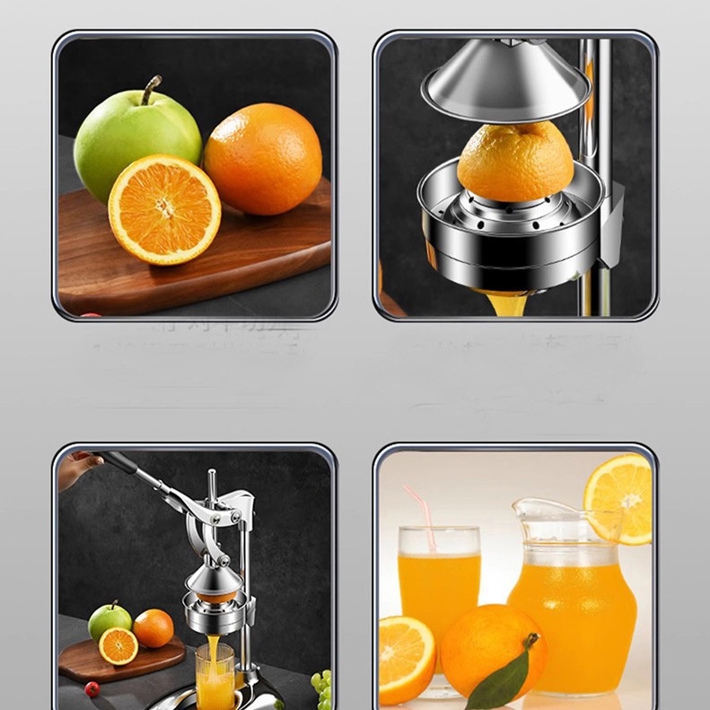 Roostevabast terasest käsitsi mahlapress Värskelt pressitud granaatõunamahla press Värskelt pressitud apelsinimahla kiosk Kommertsmahlapress