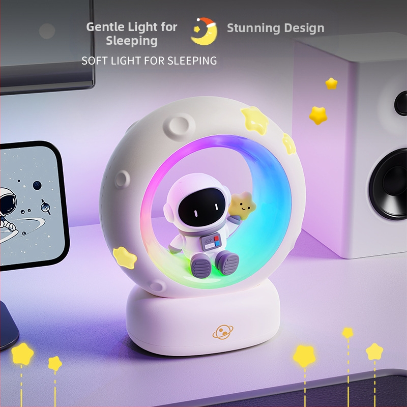 Darček pre udalosť, astronaut, zbieranie hviezd a mesiaca, nočné svetlo, nabíjanie cez USB, panda, tlieskajúce svetlo, RGB atmosféra, spánkové svetlo