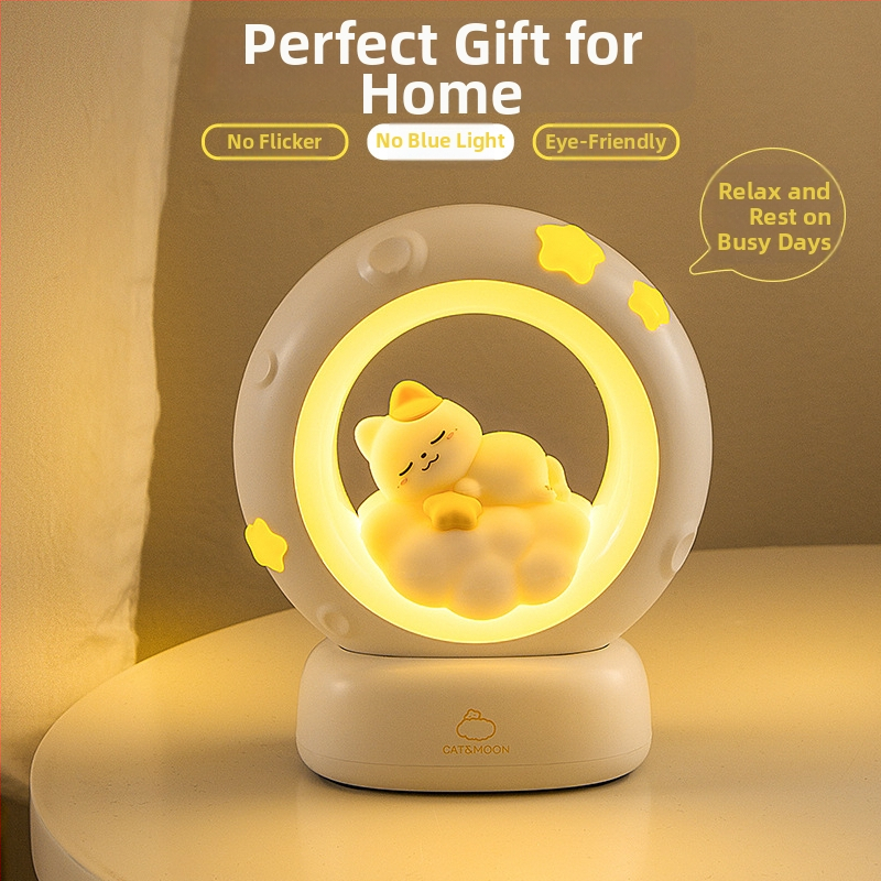 Darček pre udalosť, astronaut, zbieranie hviezd a mesiaca, nočné svetlo, nabíjanie cez USB, panda, tlieskajúce svetlo, RGB atmosféra, spánkové svetlo