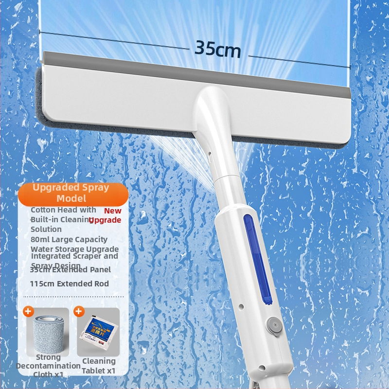 2023 m. nauji vandens purškimo stiklo valytuvai, skirti valyti namus, specialūs valymo įrankiai langams plauti, dvipusis stiklo artefaktas