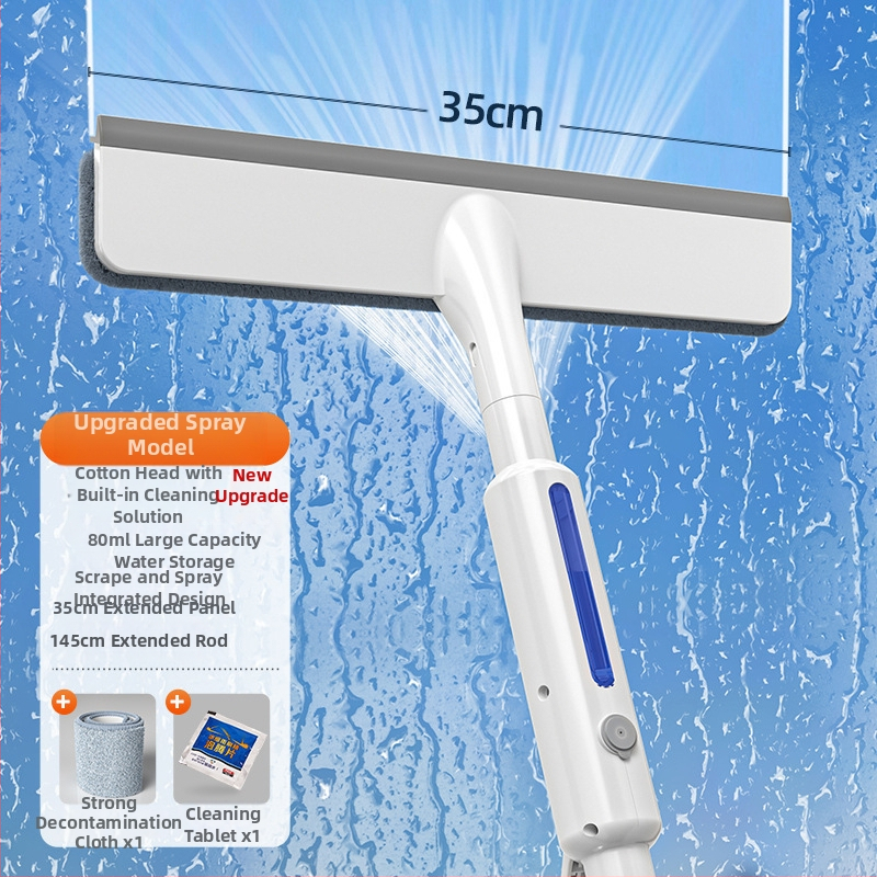 2023 m. nauji vandens purškimo stiklo valytuvai, skirti valyti namus, specialūs valymo įrankiai langams plauti, dvipusis stiklo artefaktas