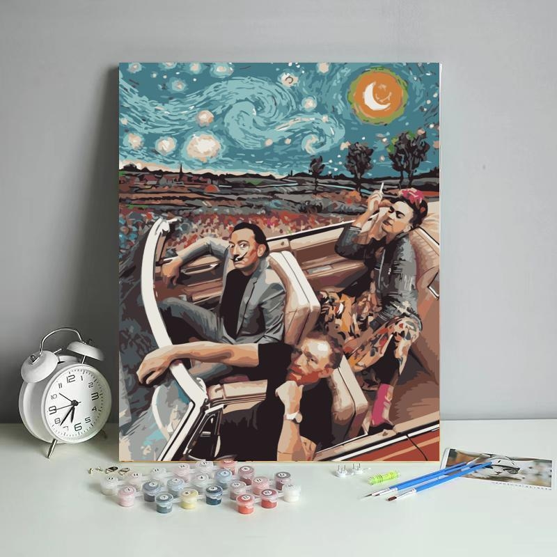 DIY digitaalne õlimaal Amazon Shopee Douyin Stitch Toy Story õlimaali tehase hulgimüük Dropshipping