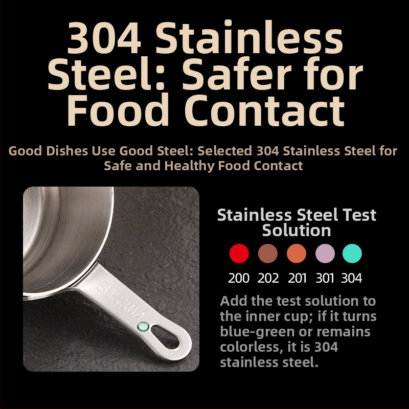 Чаша за сос от неръждаема стомана 304 с чиния за потапяне, западен ресторант, чаша за сос от стек, креативна кофа за доматен сос, прибори за хранене