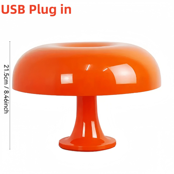 Piiriülene populaarne Itaalia seenekujuline laualamp, Põhjamaade lihtne kaunistus, atmosfääri parandav öölamp kabinetti ja magamistuppa, piiriülene kuum müüja