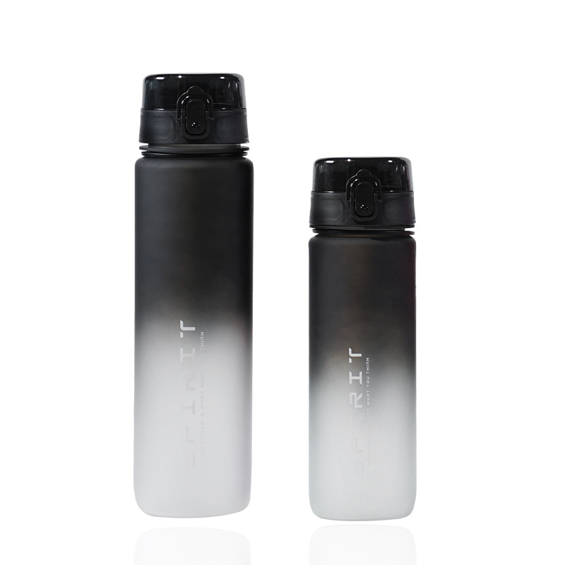 1 literes nagy kapacitású, közvetlen ivású sportvizes pohár, 32 oz-os, határokon átnyúló, színátmenetes űrpohár, diákoknak, nyári, kültéri műanyag vizespohár