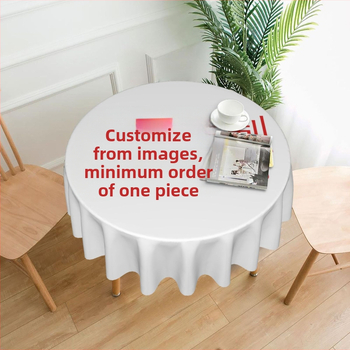 Piiriülene Amazoni ümmargune laudlina. Veekindel ja õlikindel laudlina, mida saab tellida logoga tehasest Nordic Style.